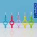Curaprox Interdental Brush CS 06 Prime - 8 Pack 0.6mm Diameter Turquoise Refill No Holder - Best Oral Care Solution - Buy Online on GoSupps.com