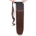 23" Long Straight Wrap Around Ponytail Clip in Hair Extensions One Piece Hairpiece Magic Tape in Pony Tail Extension for Women Dark Auburn - Buy Online on GoSupps.com