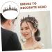 FRCOLOR 1pc Black Crown Bride Hair Accessories Party Headdress Baroque Crown Wedding Headdress Bridal Hair Decor Baroque Bridal Crown Women Crown Wedding Headband Bridal Headpiece 14x14cm Black - Buy Online on GoSupps.com