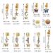 FRDTLUTHW Butterfly Hair Charms for Braids - Set of 25 Gold Hair Rings and Cuffs | Rhinestone Accessories for Women and Girls - Buy Online on GoSupps.com