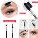 3-piece eyebrow kit two-way eyebrow combing brush stainless steel eyelash brush 2-in-1 eyebrow and eyelash brush with 50 pieces of eyelash brush cotton swabs - Buy Online on GoSupps.com