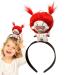 Doll Hair Hoop | Cartoon Plush Hairband Doll Headband | Plush Doll Headdress Hair Ornament for Girls Kids Children Cancer