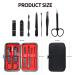 7-in-1 Stainless Steel Manicure Pedicure Set - Black Nail Clipper Kit - Buy Online on GoSupps.com