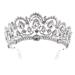 Frcolor Princess Tiara Krone with comb bride wedding rhinestone crystal queen crown headband for wedding bride party birthday