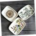 Amosfun 4pcs Ceramic Hand-painted Soap Dish Ceramic Soap Dish Soap Holder Soap Stand Flower Soap Dish Bathroom Soap Dish Soap Dishes for Bathroom European Style Soap Box Container Ceramics - Buy Online on GoSupps.com