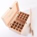 25-Slot Wooden Essential Oil Storage Box | Organizer for Oils & Fragrance | Perfect Essential Oil Presentation - Buy Online on GoSupps.com
