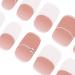DANNI & TONI 28 Stickers Semi Cured Nail Wraps Soft Self-Adhesive Gel Nail Stickers Salon-Quality Gel Nail Polish Strips(Subtle Chic) French Manicure Stickers - Buy Online on GoSupps.com