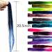 Buy Szxmdkh 15-Piece Colored Clip-In Hair Extensions | 53.3cm Rainbow Highlights | Heat-Resistant Synthetic Hair Accessories for Women Girls & Children - Buy Online on GoSupps.com