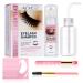 P-Beauty XL Eyelash Shampoo Kit - Eyelash Extension Cleansing Foam with 50ml Shampoo, Eyelash Brush, Cleaning Brush, Dishwashing Bottle and 10 Hydrogel Pads | Care Kit