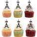 18pcs Eiffel Tower Cupcake Toppers for Girl Lady Women Paris Party Supplies Glitter Paris Cake Topper Decorations Birthday French Themed Party Decorations - Buy Online on GoSupps.com