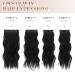 Feshfen Clip-In Extensions - 4PCs 50cm Black Wavy Synthetic Hair Extensions for Women - 180g Full Head Hair with Clips - Buy Online on GoSupps.com