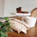 Set of 4 100% Cotton Waffle Washcloths 13x13 inches in Beige - Buy Online on GoSupps.com
