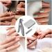 Nail Clippers Nail Clippers | Compact Nail Clippers for Men Stainless Steel Nail Clippers with Nail File for Elderly Wide Jaw Mouth Nail Clippers Grey - Buy Online on GoSupps.com