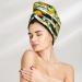 Hair Towel Wrap Fast Drying Turban with Button | Orange & Lemon | Perfect for All Hair Types - Buy Online on GoSupps.com
