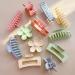 12 Pack Large Flower Hair Claw Clips - Square Matte Strong Hold for Thick & Thin Hair - Cute Hair Clips for Women - Blue Pink Khaki - 3 Styles - Buy Online on GoSupps.com