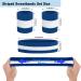Facath Striped Welding Tape Set | Sport Headband & Terry Bracelet Set for Basketball - Blue & White - Buy Online on GoSupps.com