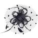 Elegant Black Feather Mesh Hat Clip | INTVN Ladies Wedding Cocktail Headband - Buy Online on GoSupps.com