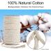 HDviai Natural Unbleached Macrame Cord - 4 Strand Twisted Cotton Rope - 8mm x 20 Yards - DIY Craft Making & Wall Hanging - White - Buy Online on GoSupps.com