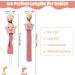 ALTcompluser 3 Pcs BPA-Free Dummy Clips for Baby - Personalised Soother Pacifier Chain Holder in Pink - Buy Online on GoSupps.com