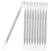 VINTORKY 7pcs Double-headed Extrusion Ring Pimple Extractor Comedone Needle Pore Stainless Steel