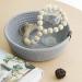 Goodpick 3-Pack Small Woven Storage Baskets - Grey | Ideal for Living Room, Bathroom, and Baby Toys | Gift Baskets for Home Organization - Buy Online on GoSupps.com