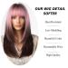 Testar 20-Inch Pink Ombre Wig for Women | Heat-Resistant Long Layered Wig for Cosplay & Daily Use - Buy Online on GoSupps.com