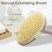 GiimiBash Bamboo Dry Body Brush for Smooth Skin, Blood Circulation, and Cellulite Treatment - Soft and Stiff Bristles - Suitable for All Skin Types - Buy Online on GoSupps.com