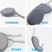 Buy Adjustable Grey Sleep Mask for Men & Women | Soft Double-Sided Eye Mask for Sound Sleep | Blackout Blindfold - Buy Online on GoSupps.com