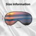 SSIMOO Sunset Beach Sleep Mask - Adjustable Breathable Fashionable Eye Mask for Comfortable Sleep | International Shipping - Buy Online on GoSupps.com
