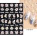 3D Embossed Spring Flower Nail Art Stickers Decals - Pink Cherry Blossoms Floral Design - 4 Sheets Self-Adhesive Pegatinas - Nail Supplies & Accessories - Buy Online on GoSupps.com