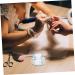 BESTonZON 1pc Nail Art Crystal Cup Mini Dappen Dish Nail Art Dappen Dish Nail Acrylic Liquid Holder Acrylic Nail Powder Clear Acrylic Powder Manicure Care With Cover Hand Model Crystal Glass 6x6cm Assorted Color - Buy Online on GoSupps.com
