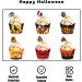 Halloween Cupcake Toppers Wrappers Set - 24 Pieces of Ghoulish Cake Decorations in Pumpkin Bat and Ghost Designs - Creepy Cake Decorating Kit for Halloween Party Supplies Cake Accessories - Buy Online on GoSupps.com