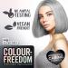 Colour Freedom Metallic Silver Grey Permanent Hair Dye with PurePlex. Ultra Glossy Conditioning Hair Colour. 100% grey coverage. By Knight & Wilson. - Buy Online on GoSupps.com