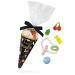 Happy Halloween candy cone scary candy mix in a gift bag great gift idea for Halloween
