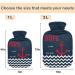 Naanle Chevron Anchor Hot Water Bottle | 1L Transparent Heat Bottle for Bed & Feet Warmer | Pain Relief & Cold Therapy - Buy Online on GoSupps.com