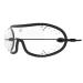 Kroop's DZ II Goggles - Quick Adjusting Goggles Built for Skydiving. Black Clear / Transparent