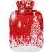KCLDECI Hot Water Bottle with Cover - 2L Red Christmas Foot Warmer for Pain Relief & Heat Therapy - Buy Online on GoSupps.com