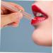 POPETPOP Make up Brush Makeup Lip Gloss Applicator Lip Lip Wands Lipstick Applicator Lip Lipstick Brush Retractable Lip Balm Miss Artificial Fiber Double Head - Buy Online on GoSupps.com