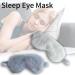 Buy 1Pc Pink Plush Sleep Mask - Comfortable Satin Eye Cover for Travel & Naps | Soft Blindfold for Women & Men - Buy Online on GoSupps.com