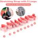 Buy 2-Piece Yoga Belt & Fitness Straps - Highly Elastic Stretch Band with 9 Loops for Pilates Dance Gymnastics | Effective Stretching Tool for All Levels - Buy Online on GoSupps.com