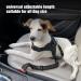 Zellar Dog Seat Belt 1 pack Adjustable Elastic Bungee Strong Durable Dog Car Harness Restraint With 360 Degree Swivel Attach Won't Twist black - Buy Online on GoSupps.com