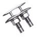 SUNOOM Boat Pull up Deck Cleat 5 Inch,316 Stainless Steel Heavy Duty Marine Dock Cleat,Hidden Flush Mount Marine Cleat