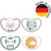 NUK Space Day & Night Baby Pacifier | 6-18 months | Glow-in-the-dark pacifiers with extra-large vents for sensitive skin - Buy Online on GoSupps.com