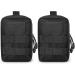 Gogoku 4-Pack Tactical Molle Pouch Combo - Compact Utility EDC Waist Bag Set in Black - Buy Online on GoSupps.com