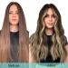 Doores Real Hair Extensions Clip In - Balayage Chocolate Brown to Honey Blonde | 35cm 14 Inch 120g Remy Thick Extensions - Buy Online on GoSupps.com