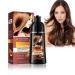 HOUSN Hair color brown Hair Dye Shampoo 400 ml hair color shampoo for gray hair 100 gray coverage easy and quick to use perfect color care for men and women