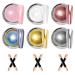 Poudre Chrome Ongle Dor : 6pcs Blanc Nacr Poudres Chrom E Ongle Effet Sirene Ongle Holographi Rose Poudre Ongle Iris Paillet E Argent Pigment E Effet Miroir M Tallique Nail Art DIY Decor 1A-gold laser yellow white silver