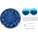Minkissy Colored Contact Lenses Set with Case & Tweezers | Portable Travel Kit for Eye Care - Buy Online on GoSupps.com