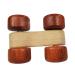 TEKOR Wooden Teether Car - Natural Birch Wood Teething Toy for Baby & Toddler - Handcrafted Sensory Toy for Motor Development - Smooth & Safe with Colored Wheels - Buy Online on GoSupps.com