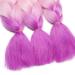 Tess Braids Extensions Ombre 60 cm - 3 Pack Jumbo Kanecalon Hair for Box Braids - Black/Purple Ombre - 100g per Bundle - Buy Online on GoSupps.com